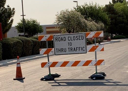 NMDOT Traffic Alert Southbound Motel Boulevard Road Closure