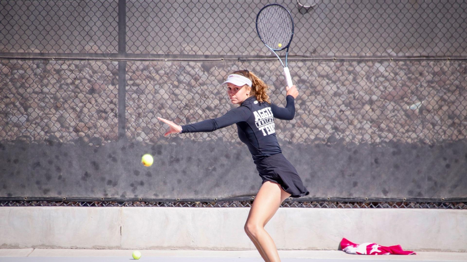 NM State Womens Tennis Drops Close Match at New Mexico
