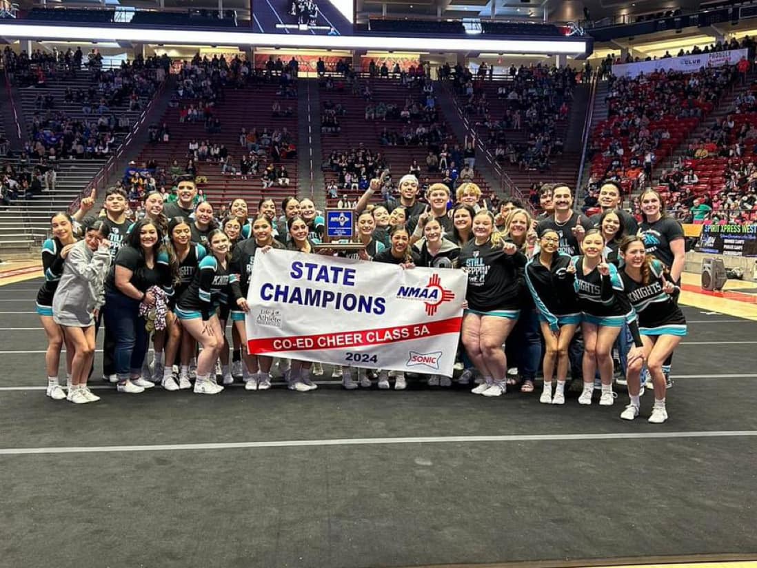 Organ Mountain Co-Ed Cheer Squad takes State in the 2024 State Spirit Chamionships