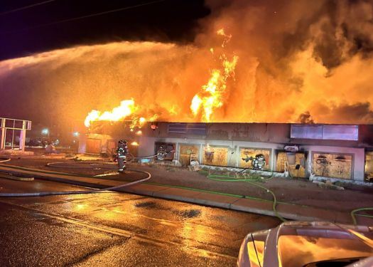 Commercial Building Fire on Espina Street in Las Cruces