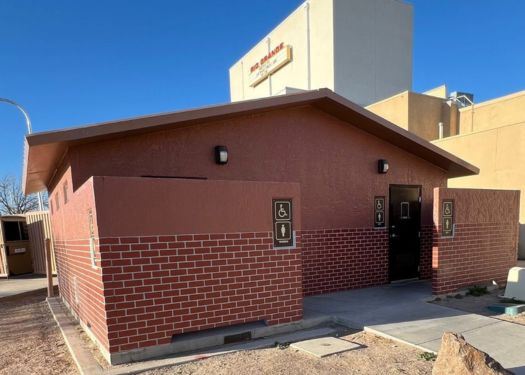 Public Restroom behind Rio Grande Theater Closed for 5 Days for construction