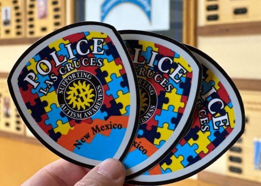 [Update] Las Cruces Police Department Supports Autism Awareness Month–Run out of decals in less than two days