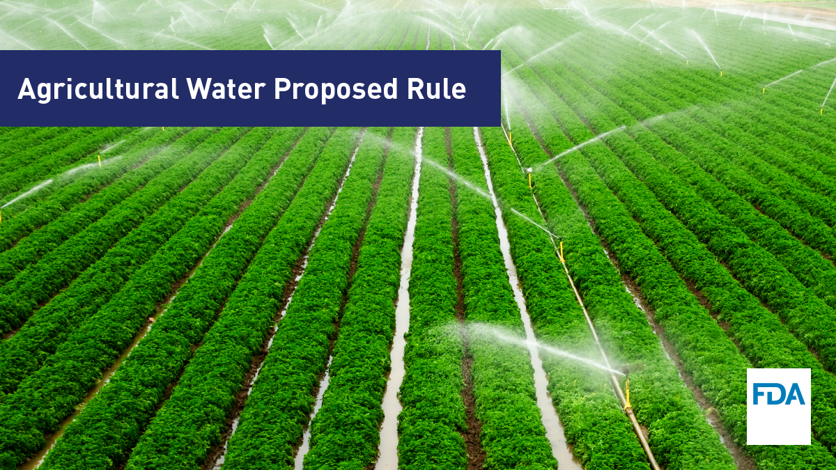 FDA Publishes Landmark Final Rule to Enhance the Safety of Agricultural Water