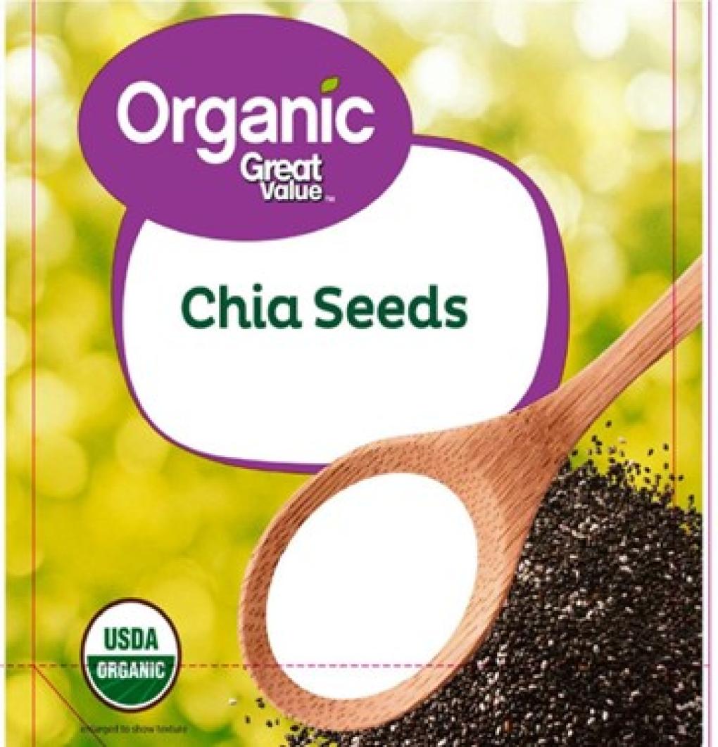 Voluntary Recall of Select Great Value Organic Black Chia Seeds Due to The Possible Presence of Salmonella