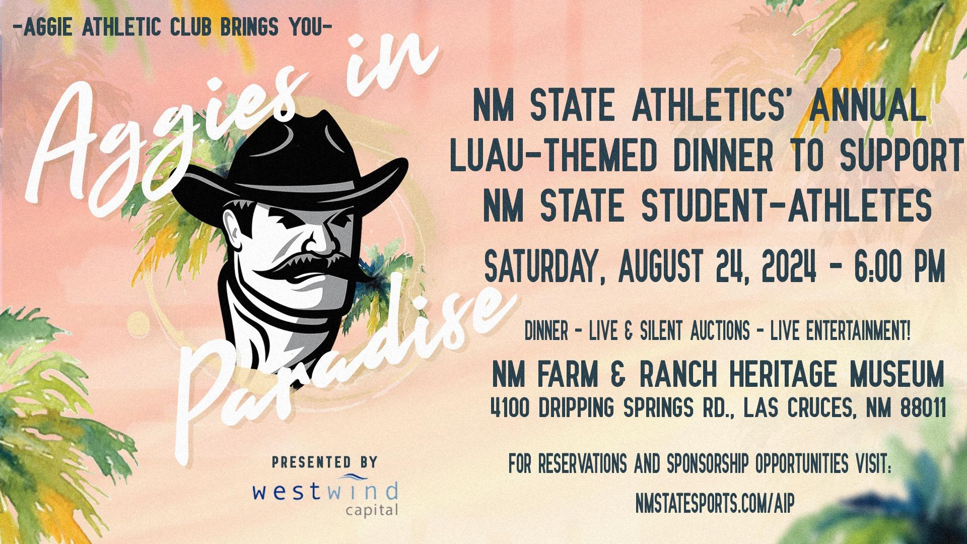 Aggies Set Athletic Fundraising Calendar: New Date Announced for NM State’s ‘Aggies in Paradise’ Event