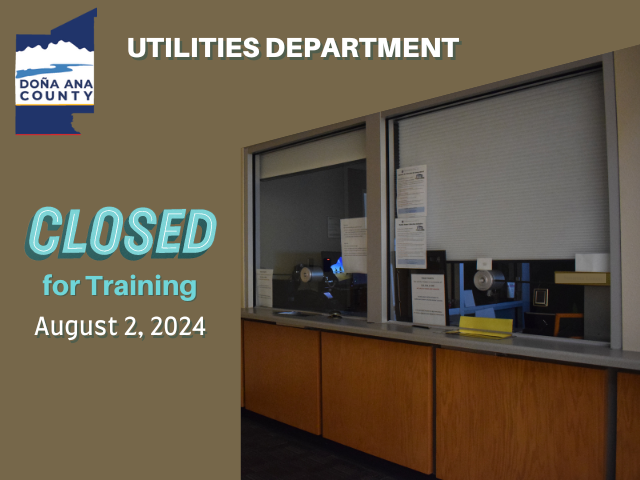 County Utilities Department will close August 2nd for training