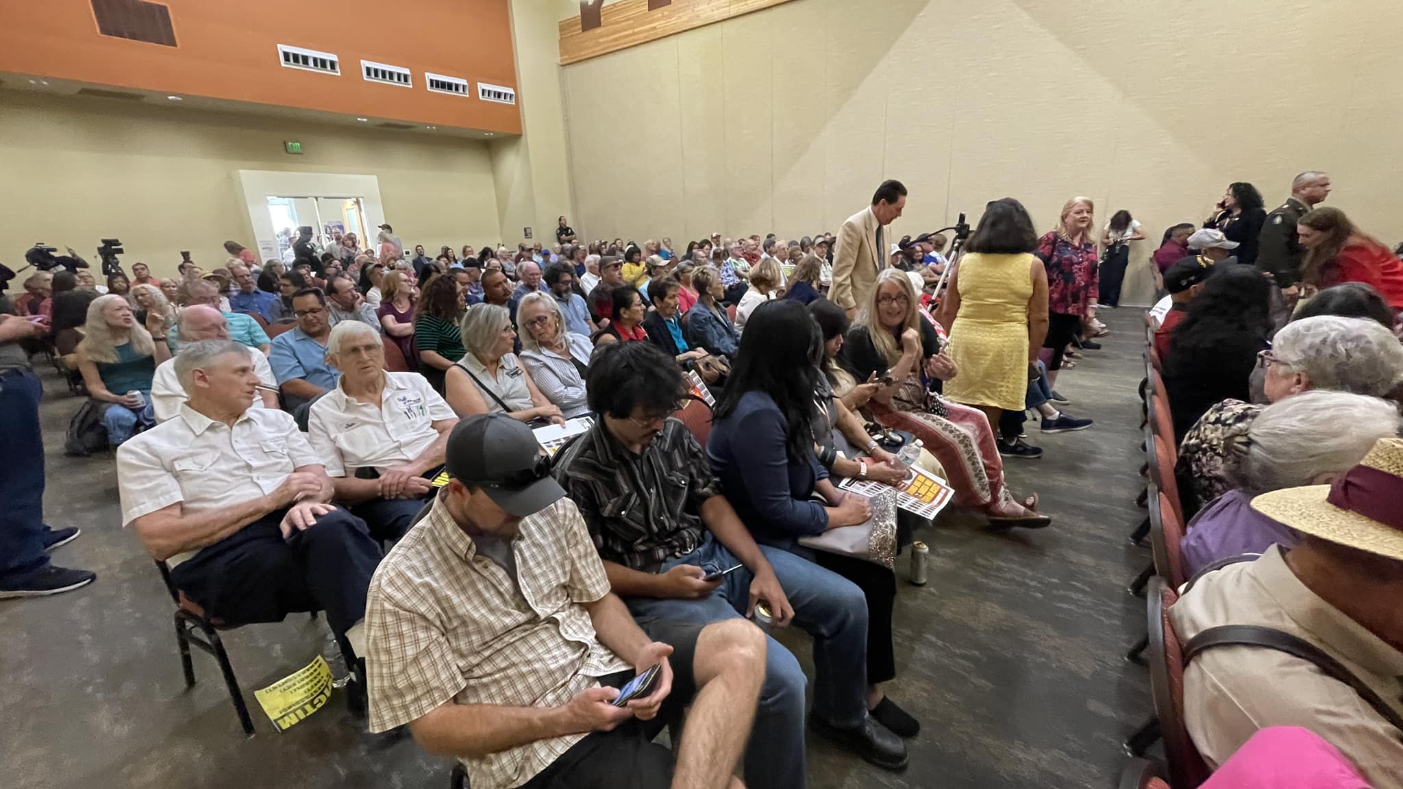 For Almost Six Hours Governor Sits in Hot Seat at Las Cruces Town Hall Meeting