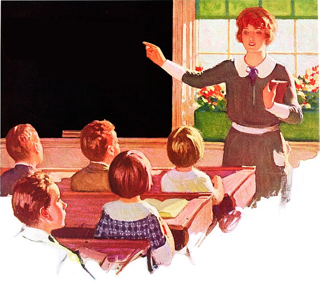 Teacher_at_blackboard_(1924)