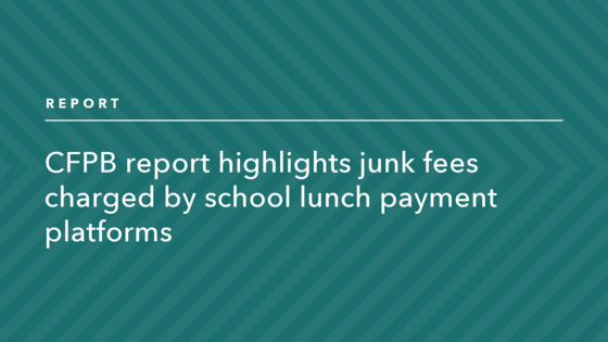 Report highlights junk fees charged by school lunch payment platforms