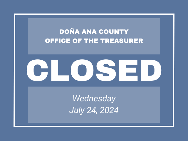 County Treasurer’s Office closes July 24, for training