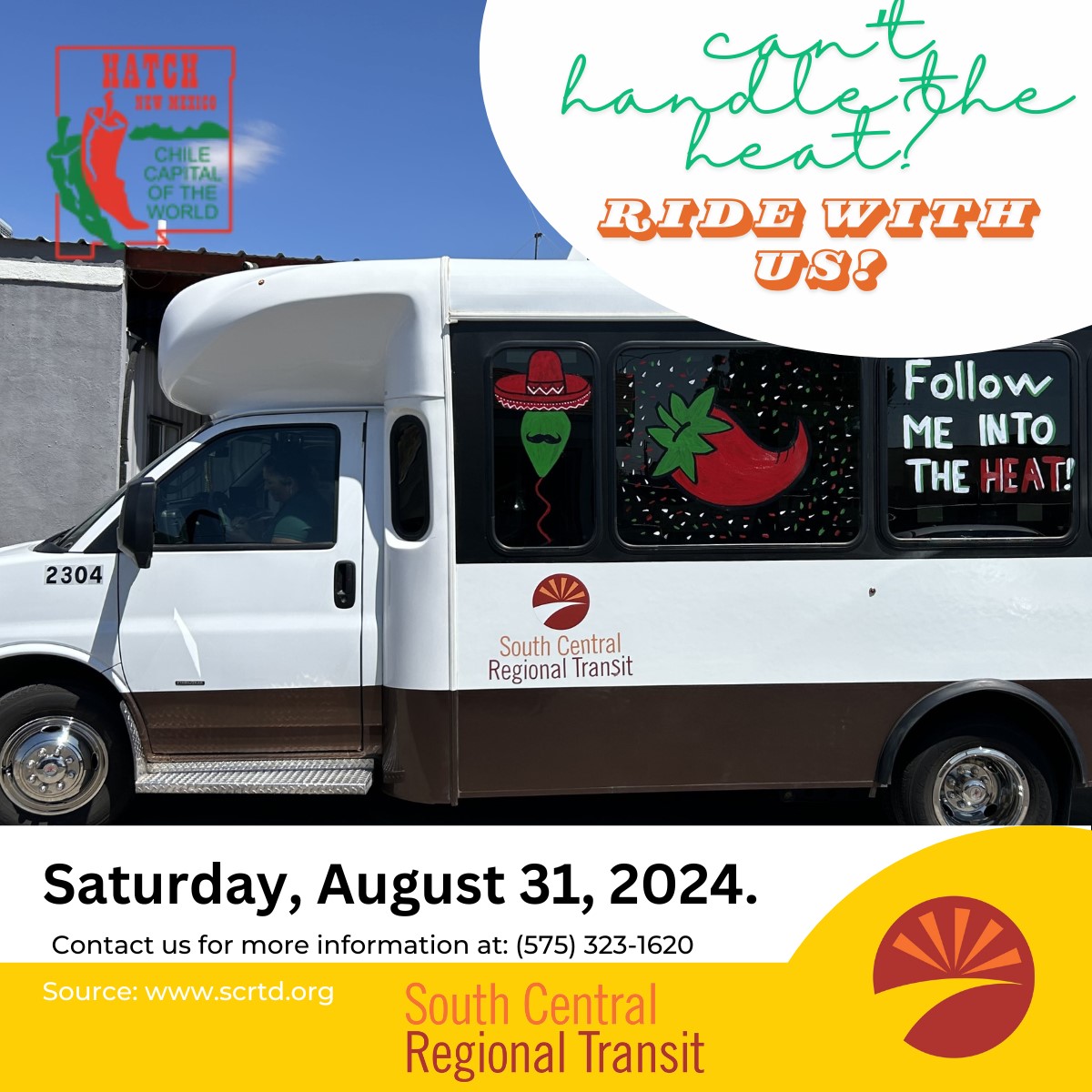 Ride Transit Shuttle to the Hatch Chile Festival [NOTE: SATURDAY ONLY]