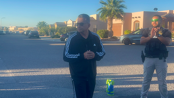 Las Cruces Mayor Eric Enriquez Steps with Students on Walk to School Day