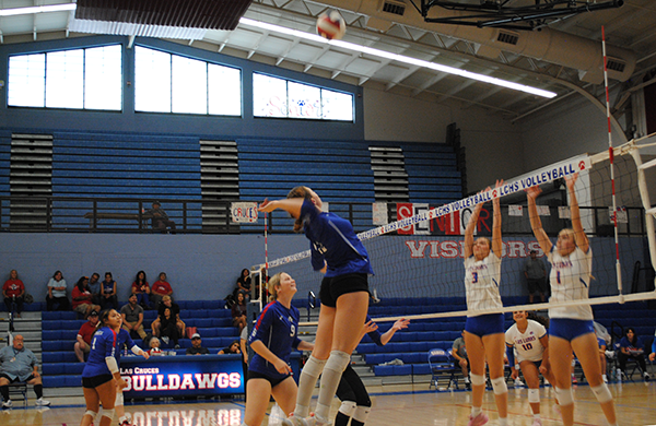 NMAA Spotlights Bulldawg Volleyball: “LAS CRUCES VOLLEYBALL HAS HOPES OF LIFTING THE BLUE AGAIN” [Video Content]