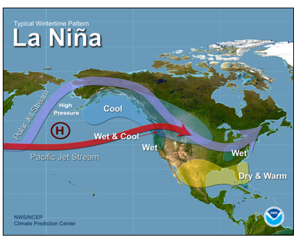 La Niña Weather Patterns Predicted for Winter