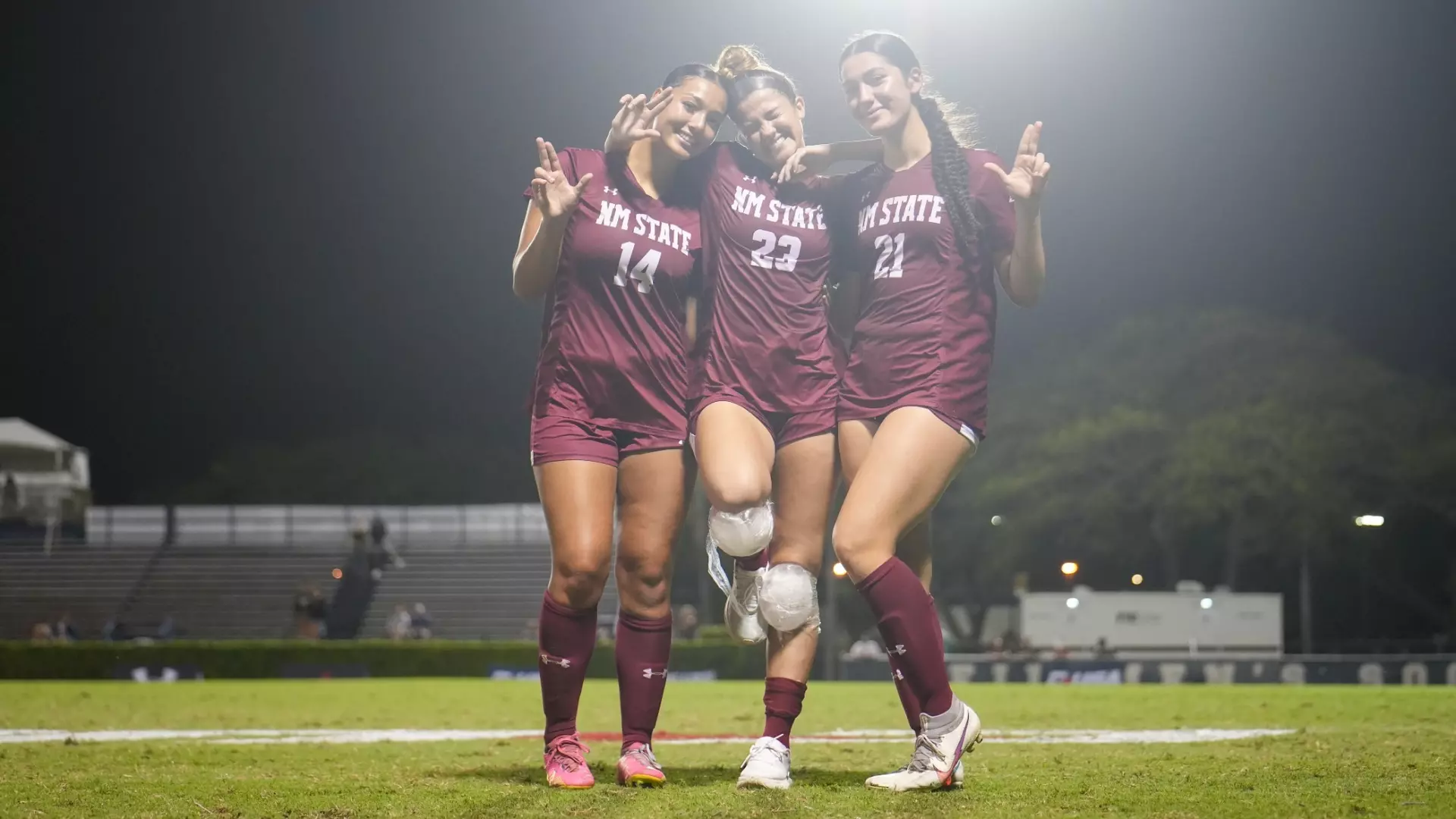 Three Aggies Score as NM State Advances to Semifinals