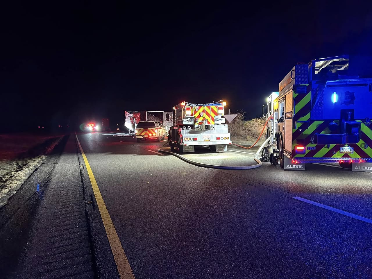 BREAKING: I-25 South Closed at Garfield Exit Due to Large Vehicle Fire