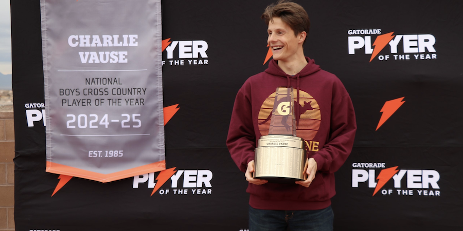 Congratulations to a Familiar Name and Worthy Competitor–Charlie Vause, Named Gatorade National Boys Cross Country Player of the Year