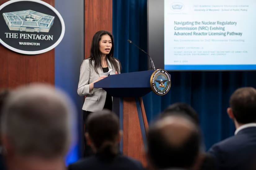 Group Presentation: Students Present Capstone Research Findings to DOD Policymakers