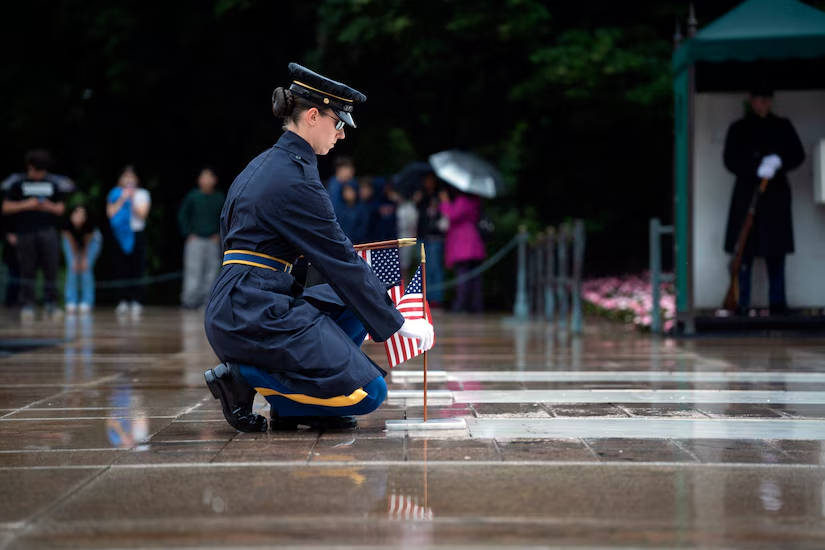 Respect: Old Guard Honors Fallen With ‘Flags In’ Tradition