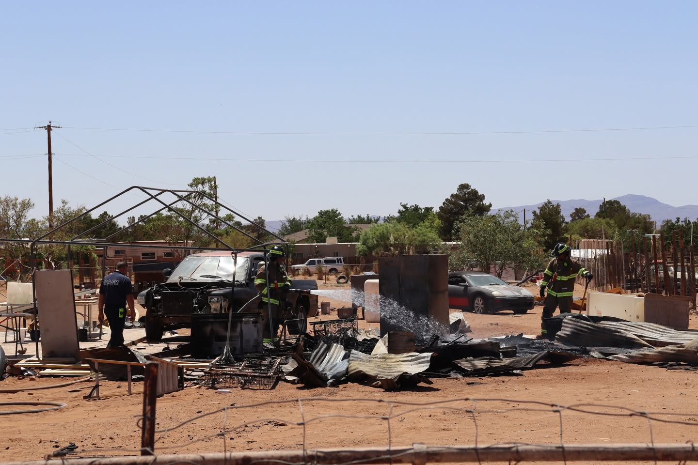 Breaking: Doña Ana Fire Rescue responded to a structure fire in Organ