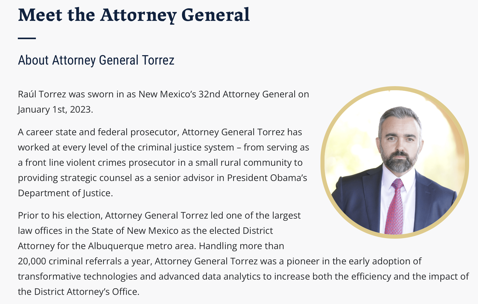 Attorney General Raúl Torrez