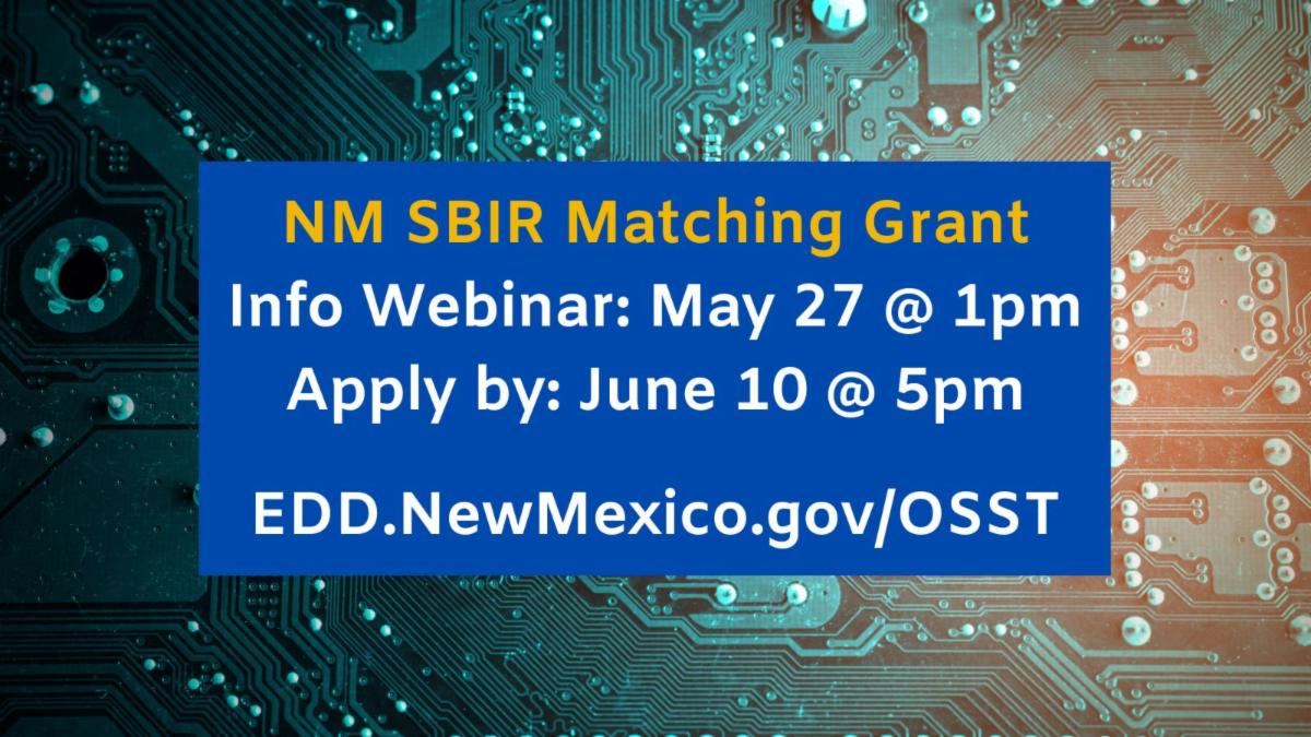 Matching Funds: Apply for Fiscal Year 2026 Small Business Innovation Research Grants–June 10 Deadline
