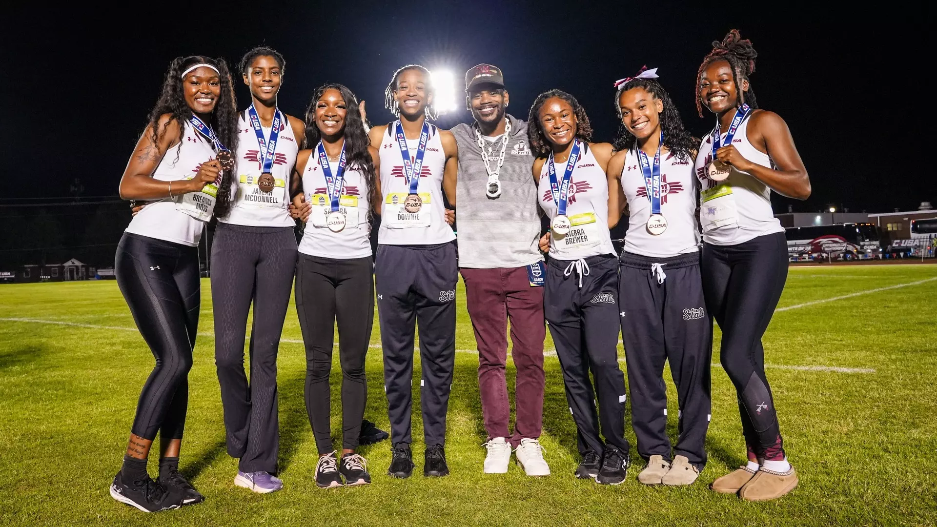 Track & Field: Alesha Lane Records Discus School Record, Aggies Tally Quintet of Bronze Medals to Close CUSA Championships