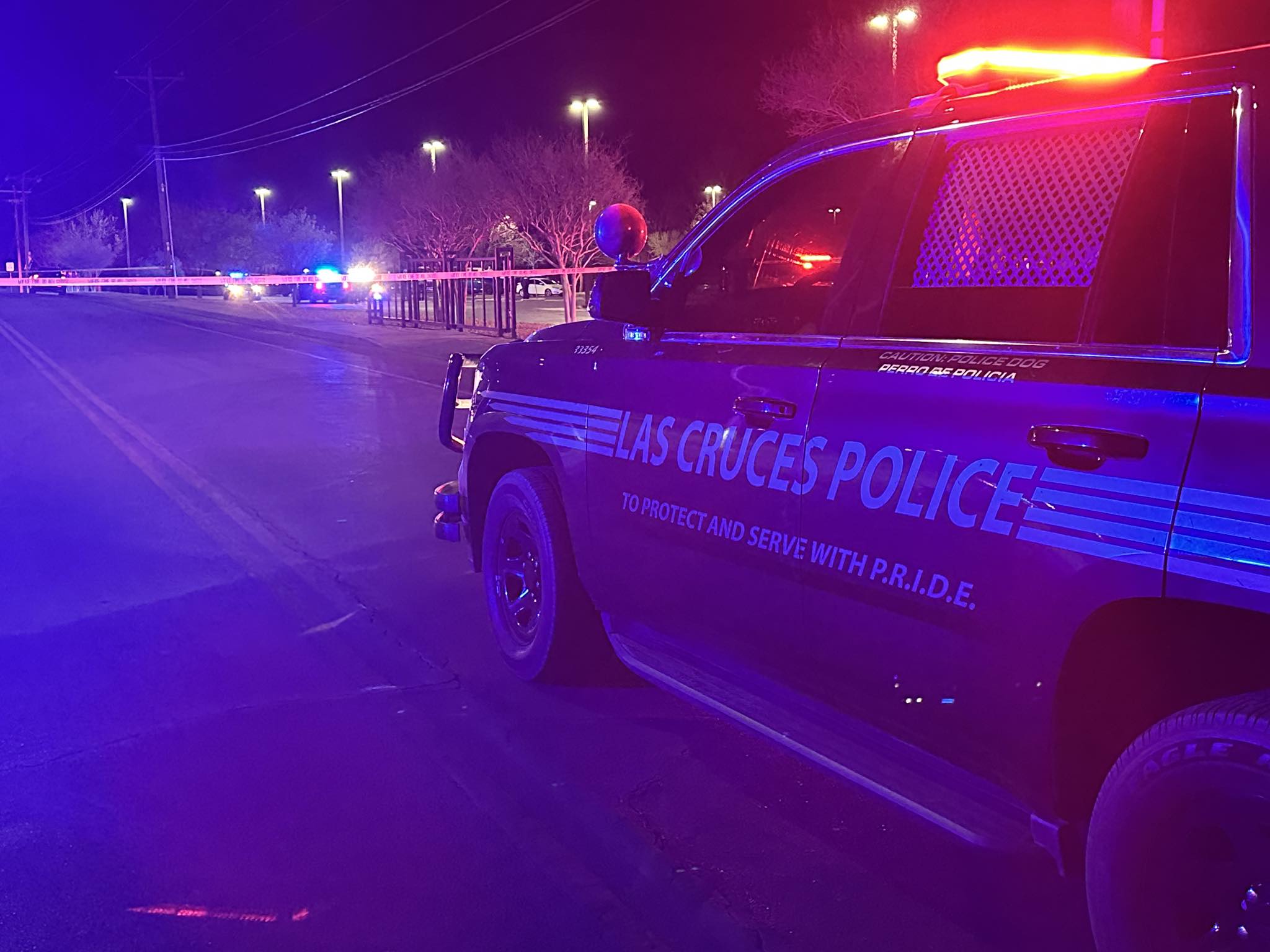 Las Cruces Police Crash Scene