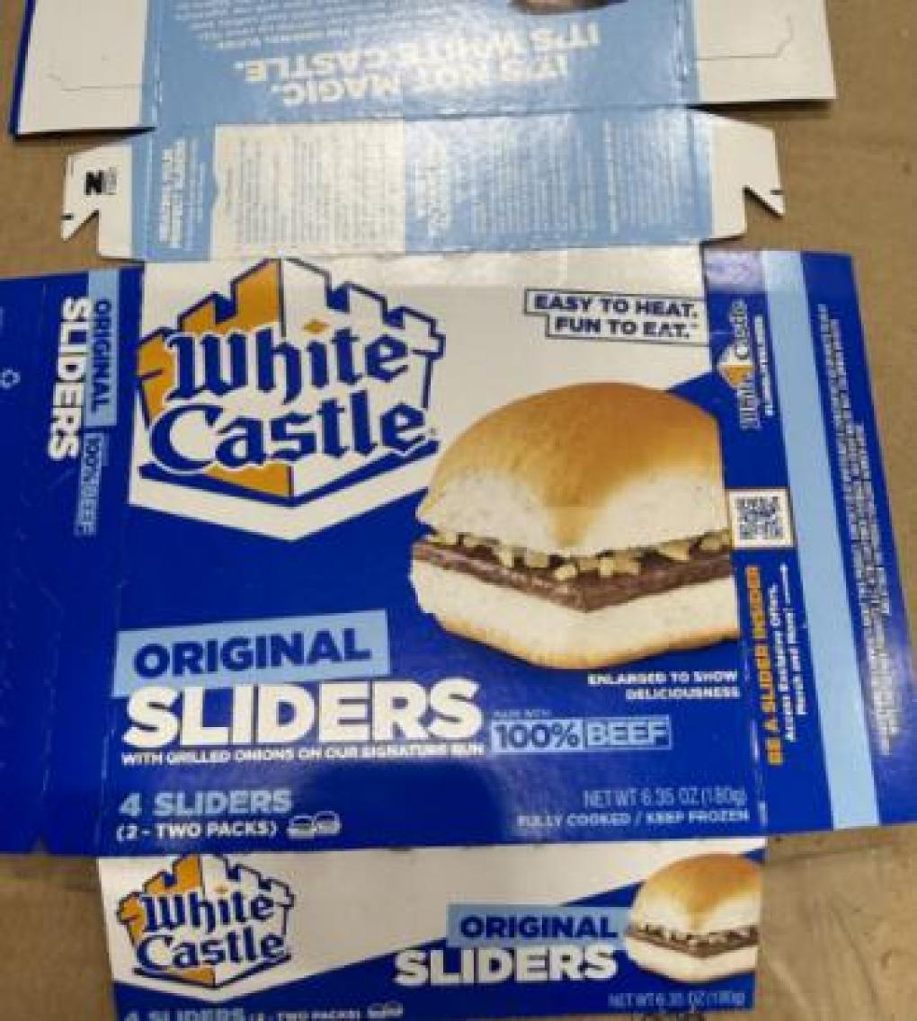 Recall Alert: White Castle Frozen Food Division Recalls Frozen 4-Count Cartons of Original Sliders Due to Undeclared Milk and Soy