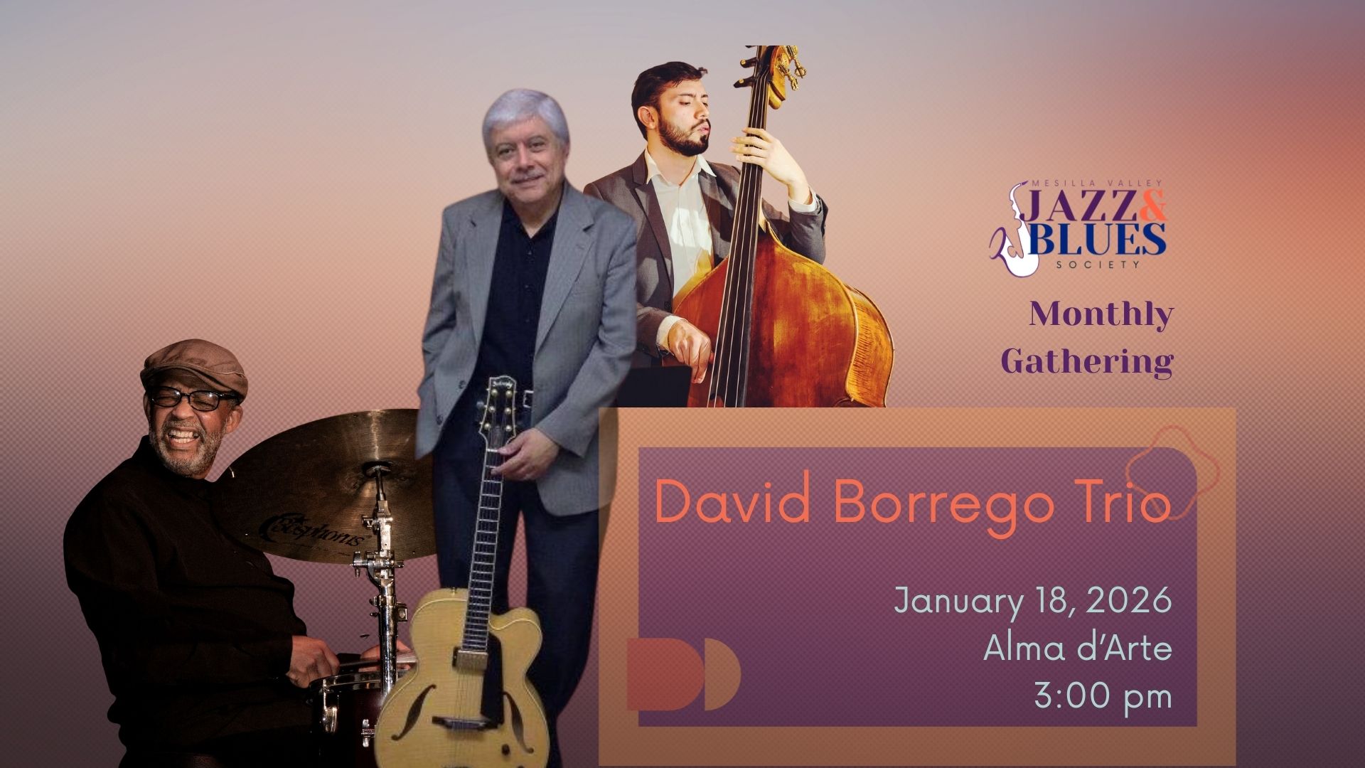 Kick off 2026 with Mesilla Valley Jazz and Blues Society and the David Borrego Quartet January 18