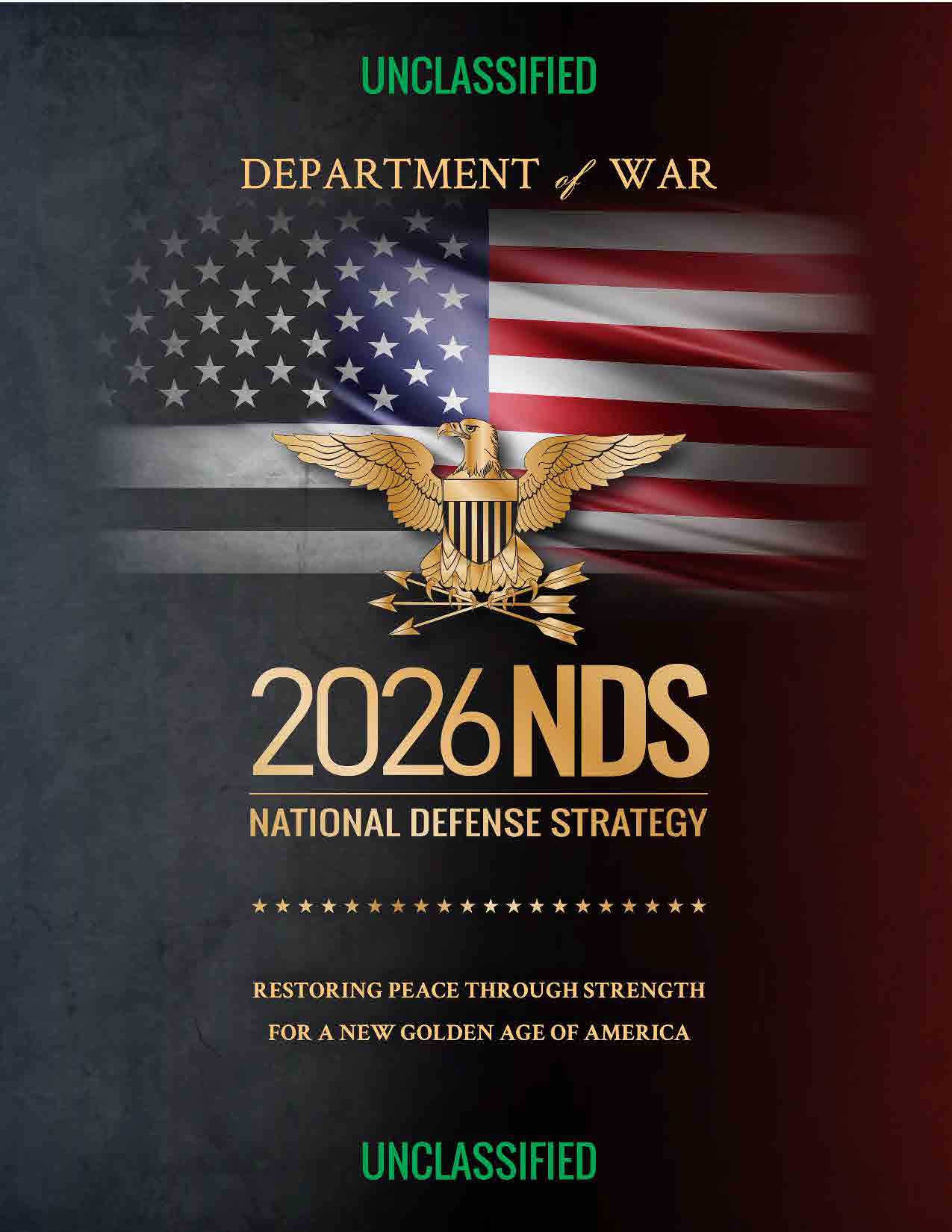 Text: 2026 National Defense Strategy [Unclassified]