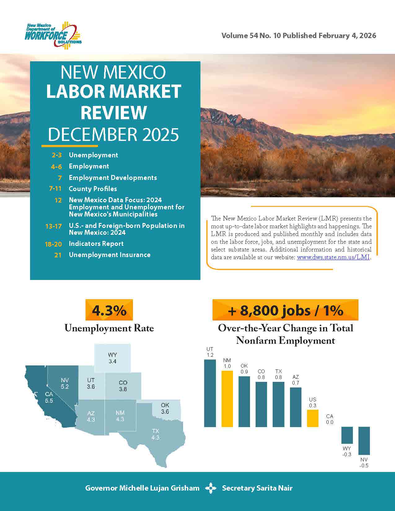 Las Cruces Unemployment Rises: Workforce Solutions Releases December Labor Market Review