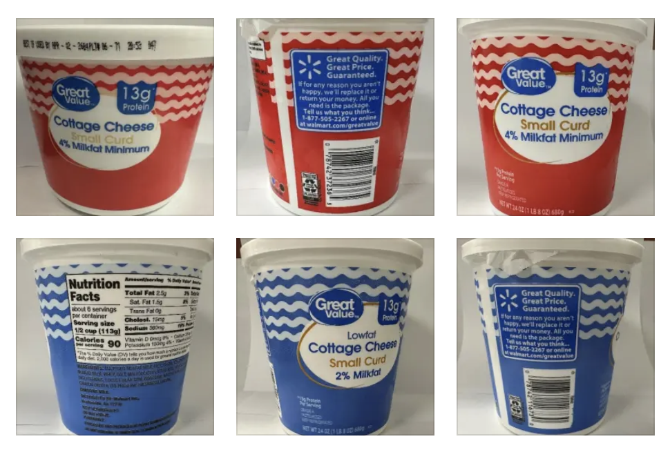 Saputo USA Recalls Great Value Cottage Cheese Because of Possible Health Risk