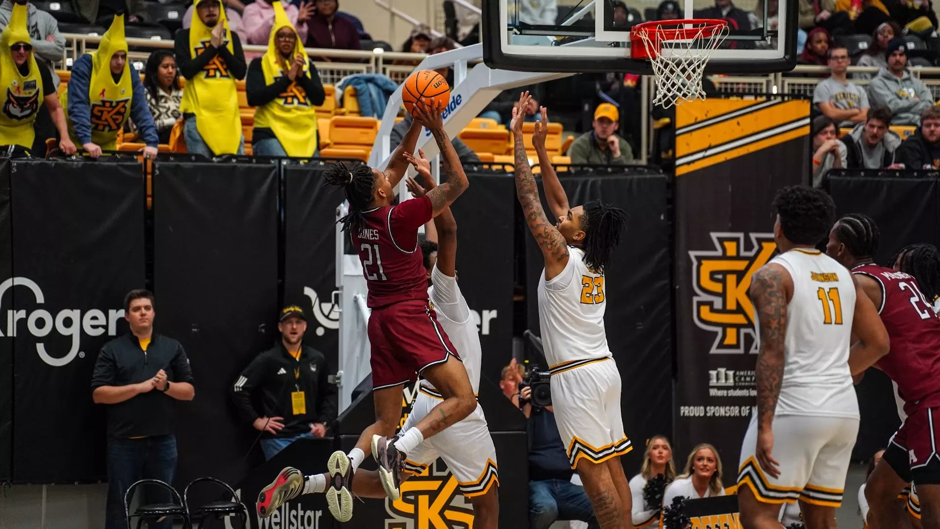Basketball: Aggies Struggle to Find Rhythm in Road Loss at Kennesaw State