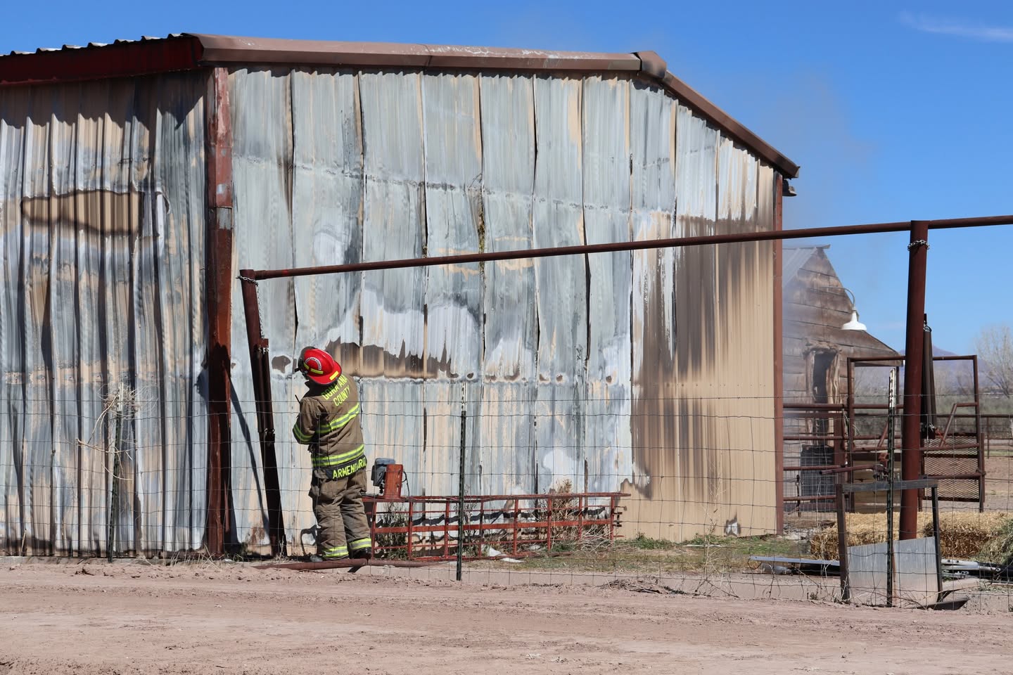 Not Just Any Barn Fire: First Automatic Aid Response Marks Milestone for Doña Ana County Fire Services