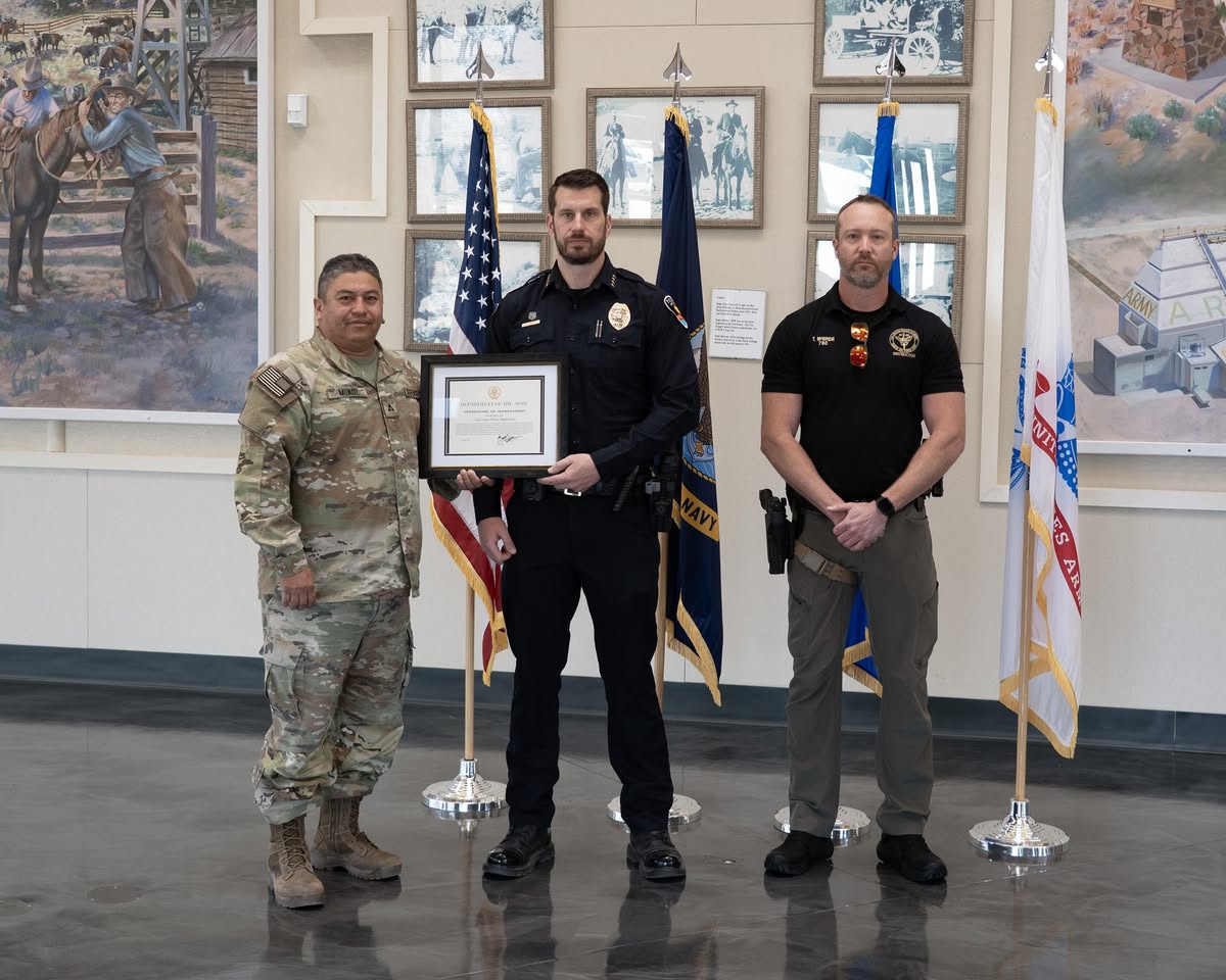 Public Safety: White Sands Missile Range Honors Las Cruces Police with Army Certificate of Appreciation