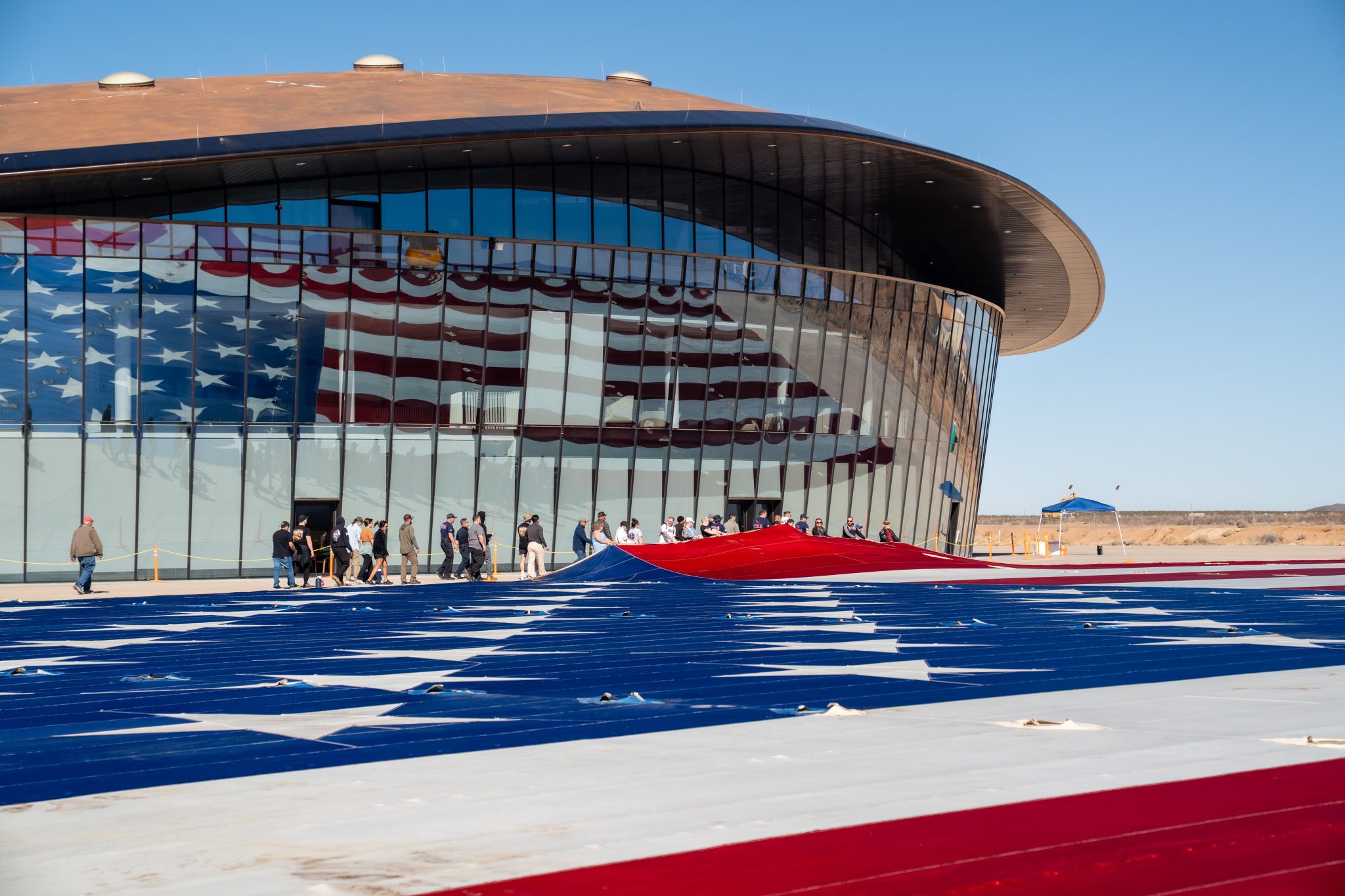 Great American Flag Preservation Group Brings World’s Second-Largest American Flag to Spaceport America