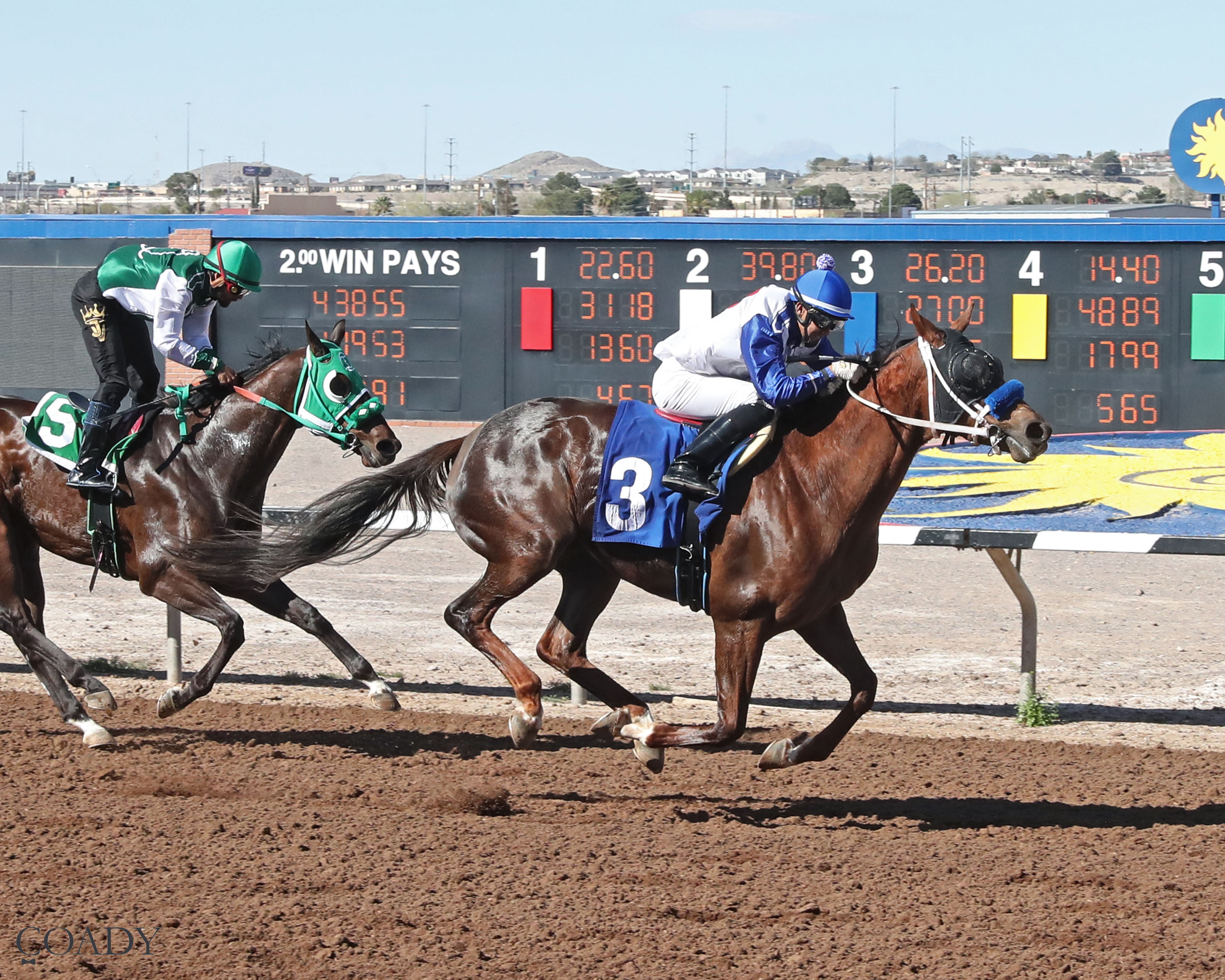 Horses: Marking Canyon Upsets Field in Dominguez Memorial Stakes at Sunland Park