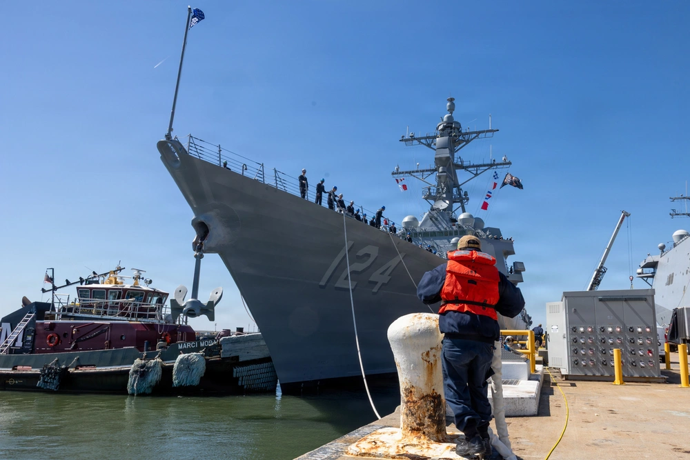 Navy’s Newest Destroyer Arrives at Naval Station Norfolk Ahead of Commissioning