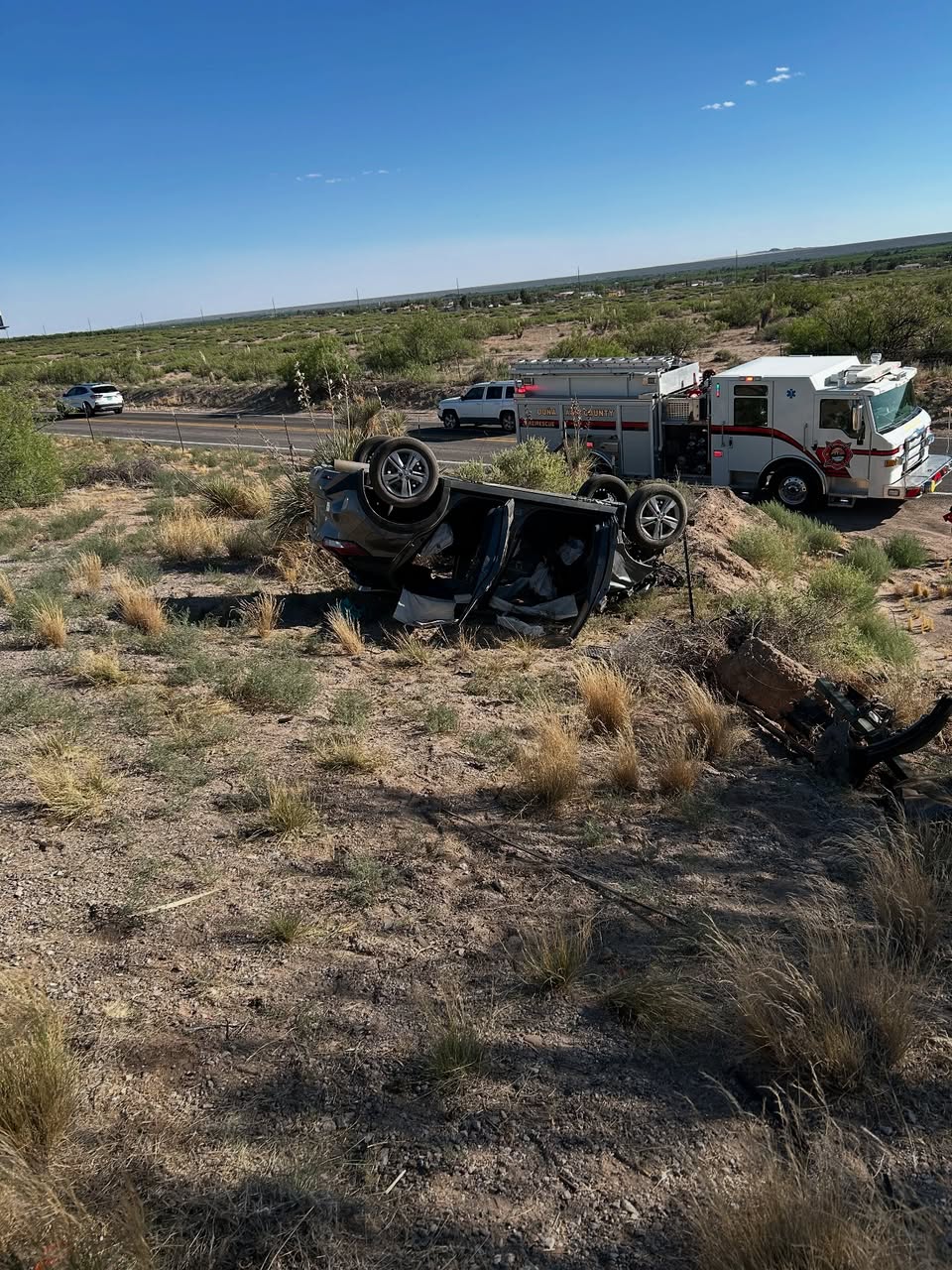 Friday Evening Rollover Crash Closes Eastbound Lanes on I-10
