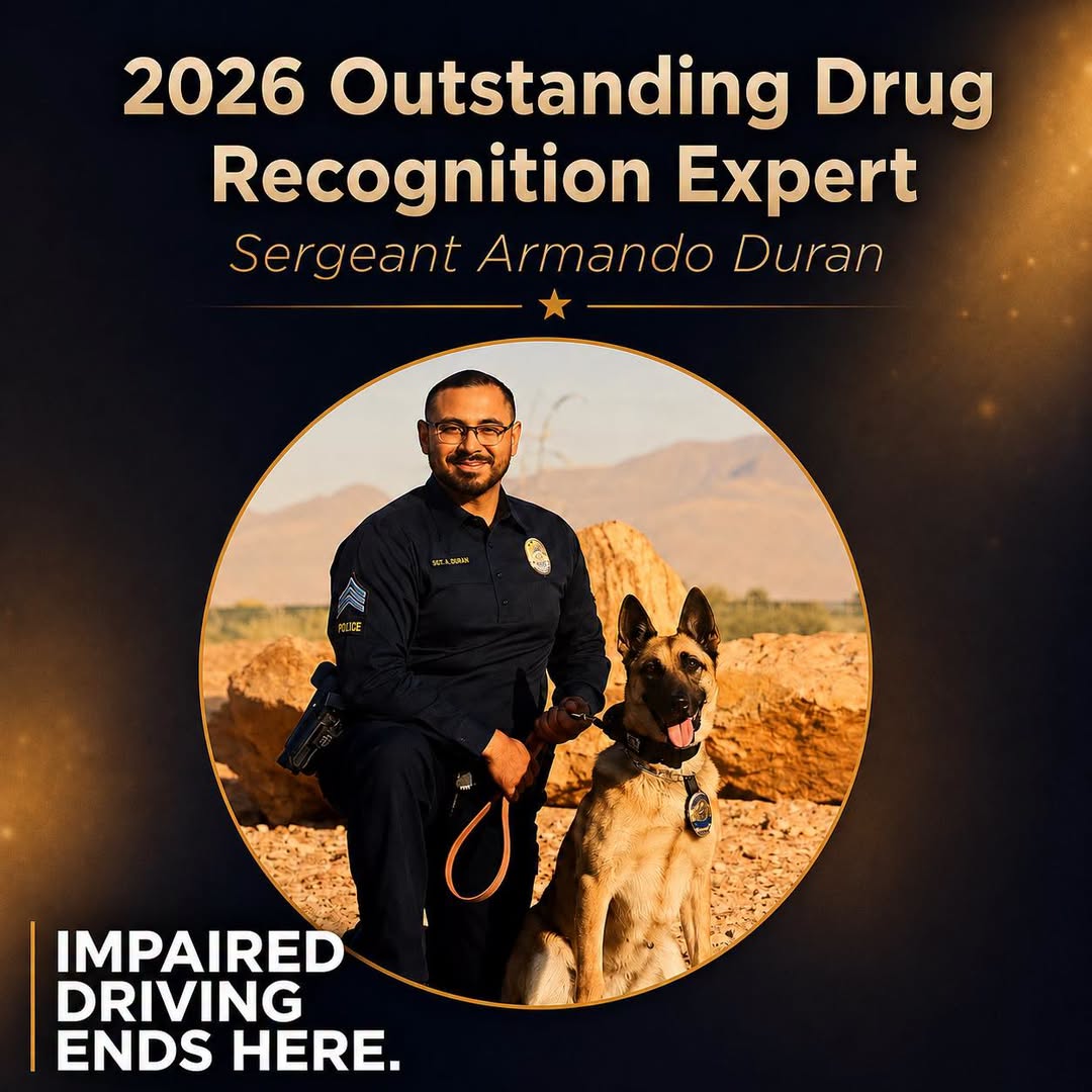 Sunland Park Sergeant Receives Statewide Drug Recognition Expert Award