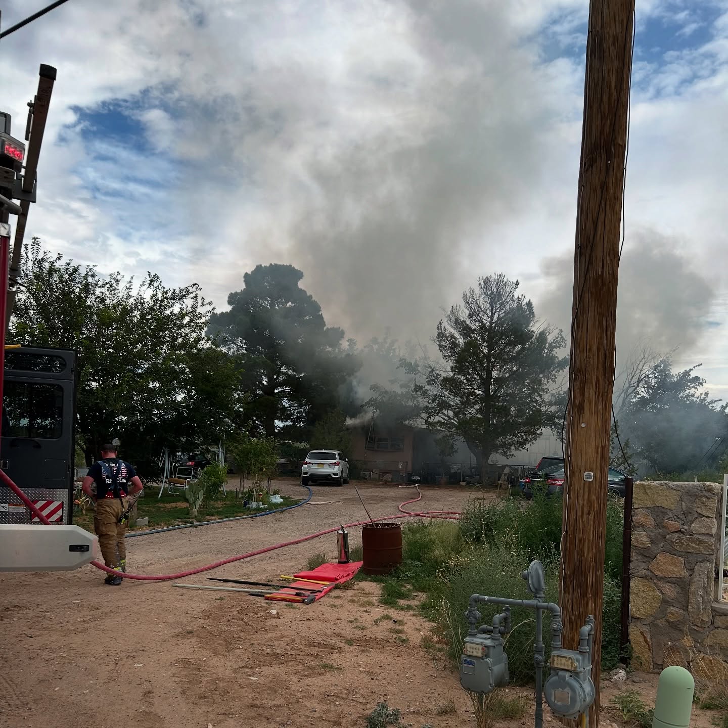 House Fire in Chaparral: Doña Ana Fire Rescue Responds