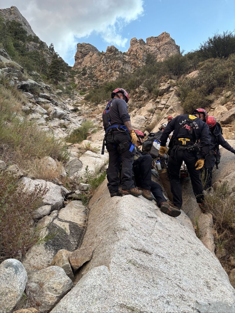 Technical Rescue Team Saves Injured Hiker After 12-Hour Operation at Aguirre Springs